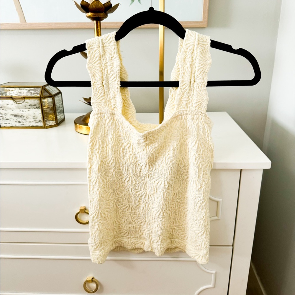 FREE PEOPLE FLORAL STRETCHY TANK SIZE M